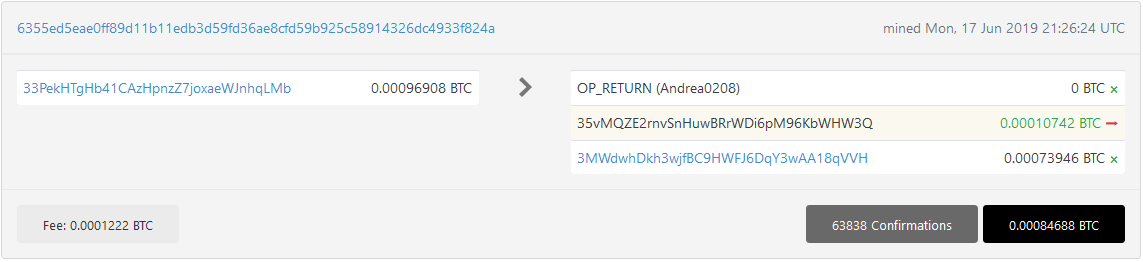 op_return affiliate transakce