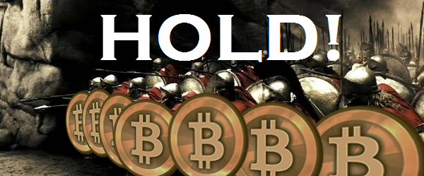 držte bitcoin